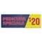 Signmission Pedicure Special $20 Twenty Dollars Banner Concession Stand Food Truck Single Sided B-72-30127 - alternate 1